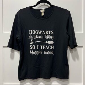 Merona Black Hogwarts Teaching Tee
